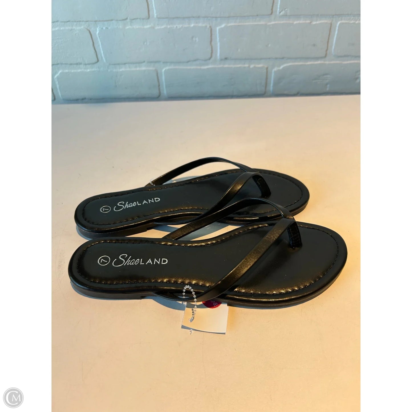 Sandals Flip Flops By shoeland In Black, Size: 7