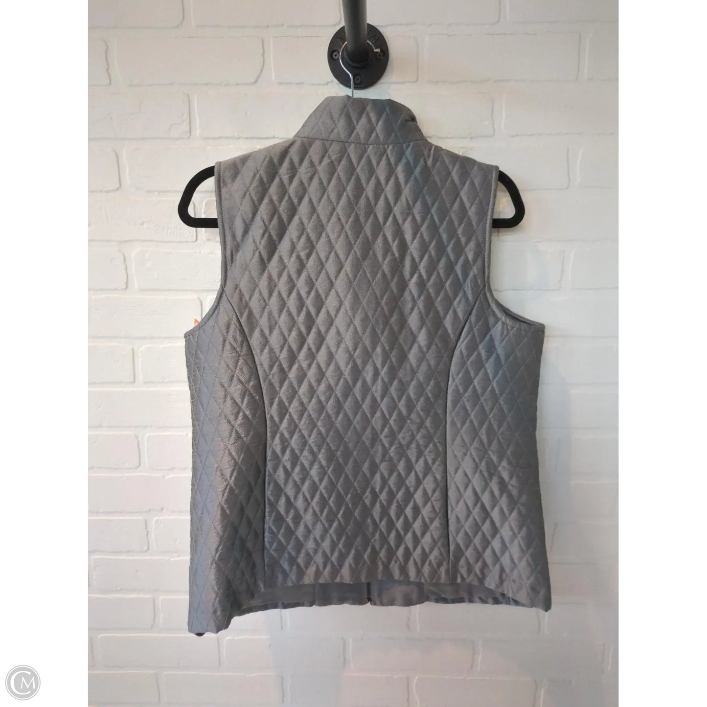 Vest Puffer & Quilted By Chicos In Grey, Size: M