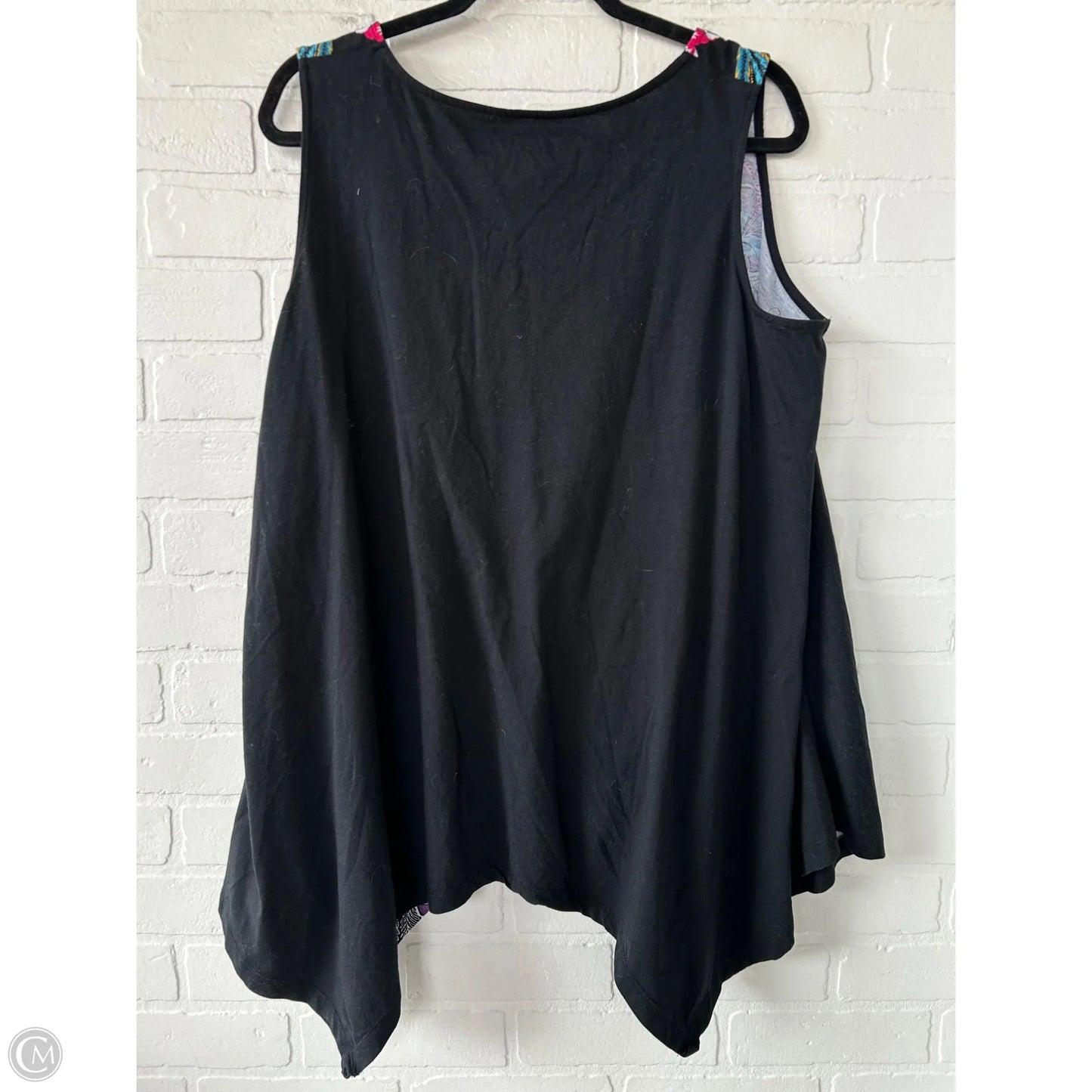 Top Sleeveless Basic By Roamans In Black, Size: L