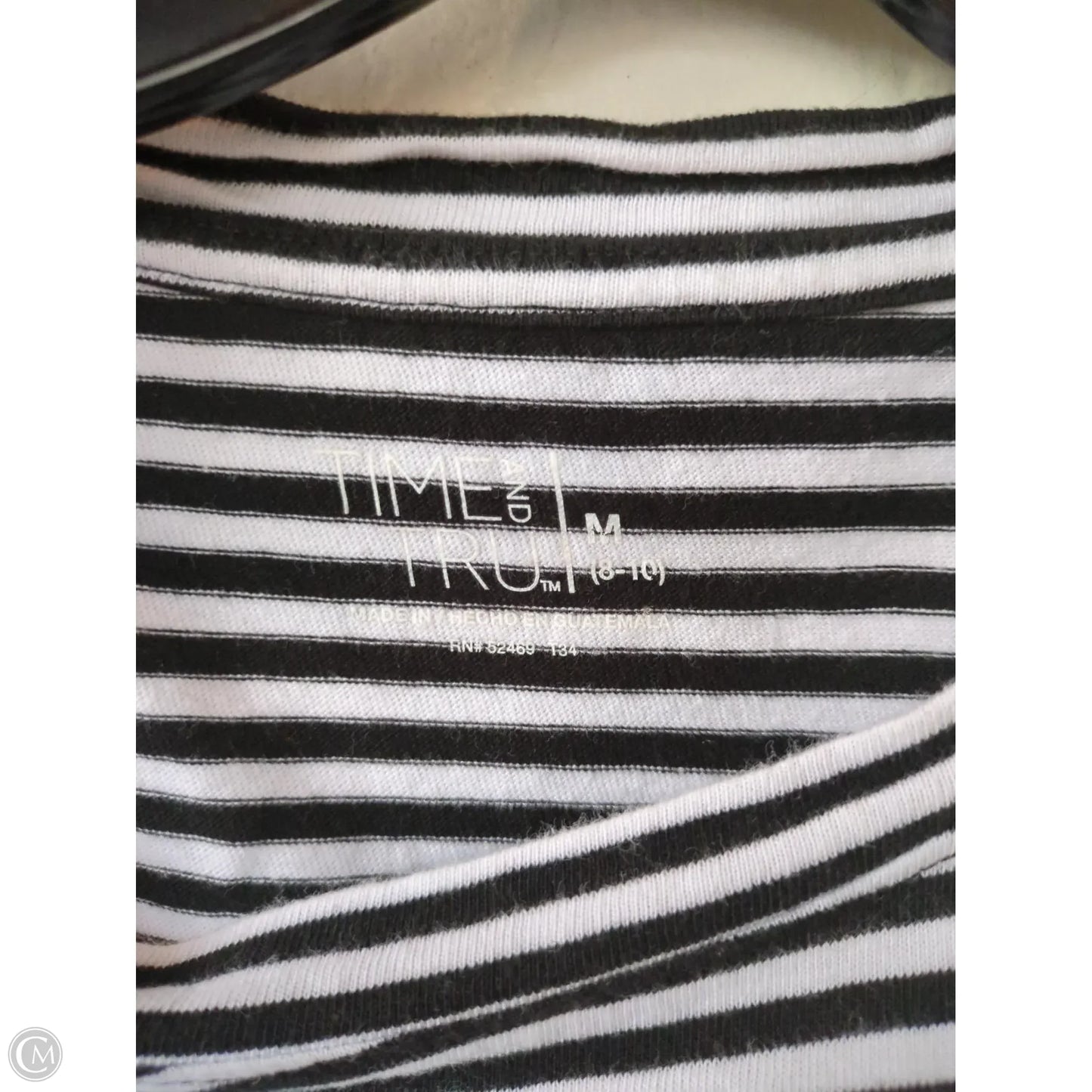 Dress Casual Short By Time And Tru In Black & White, Size: M