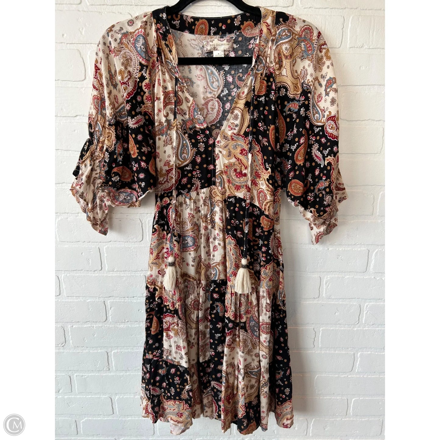 Dress Casual Short By bog collective In Black & Cream, Size: M