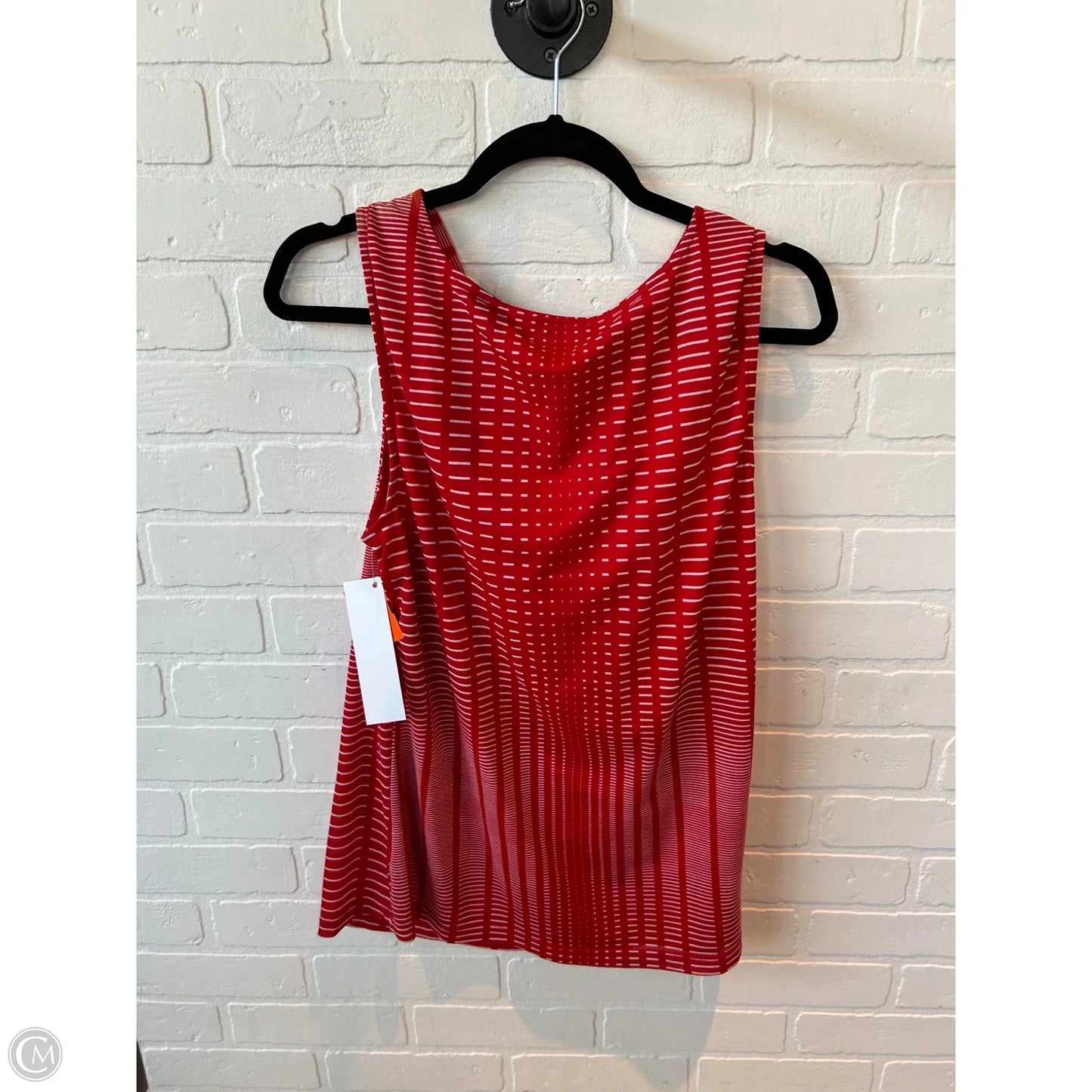 Top Sleeveless By Clothes Mentor In Red & White, Size: Xl