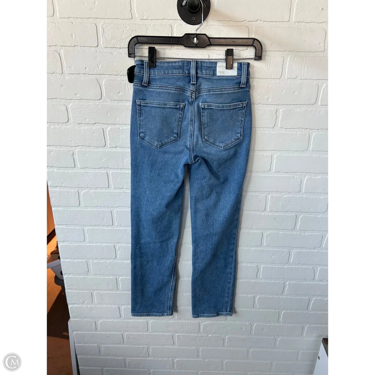 Jeans Straight By Paige In Blue Denim, Size: 0