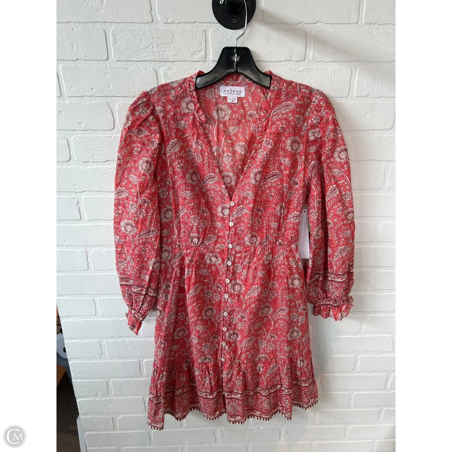 Dress Casual Short By Velvet In Orange, Size: Xs