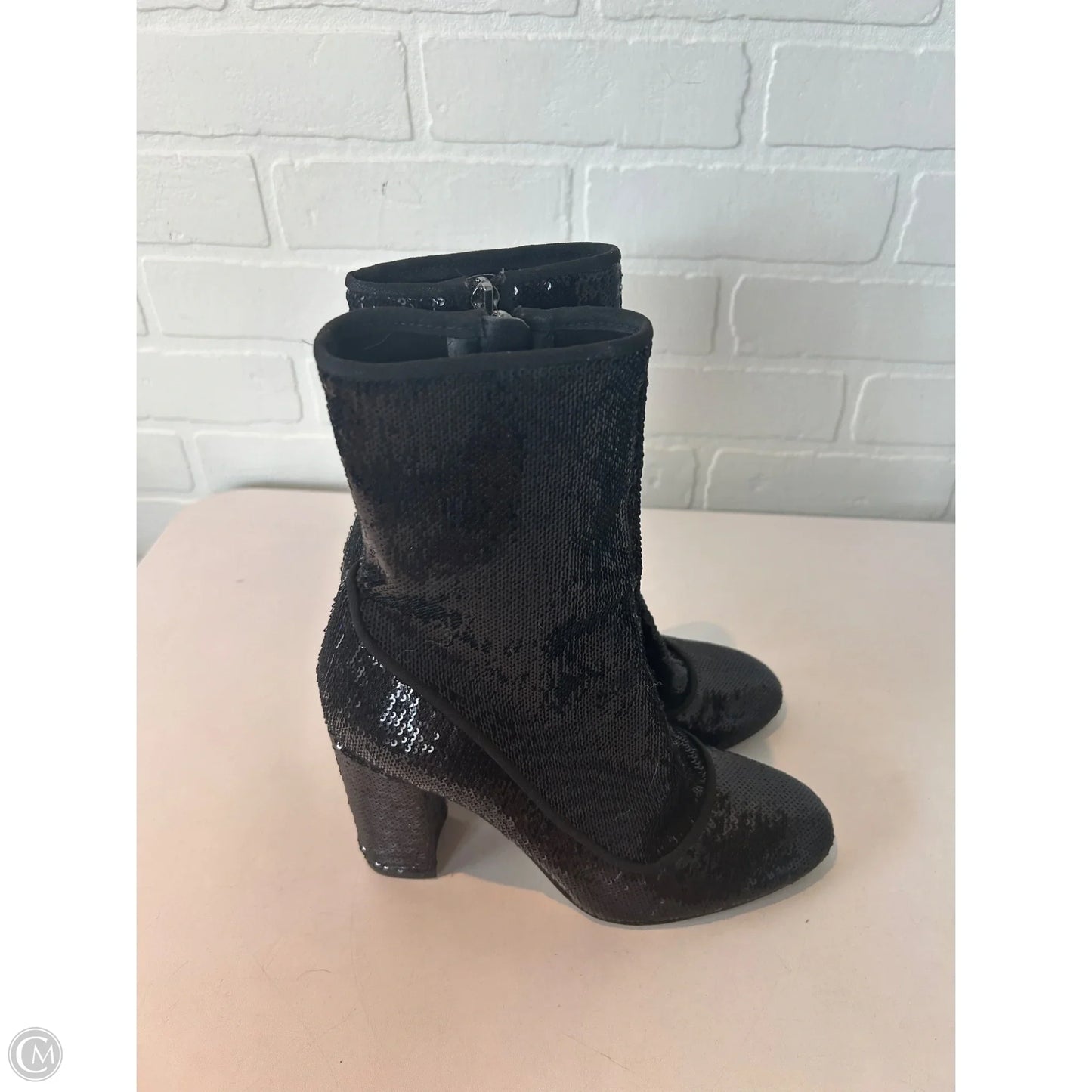 Boots Mid-calf Heels By Sam Edelman In Black, Size: 7.5