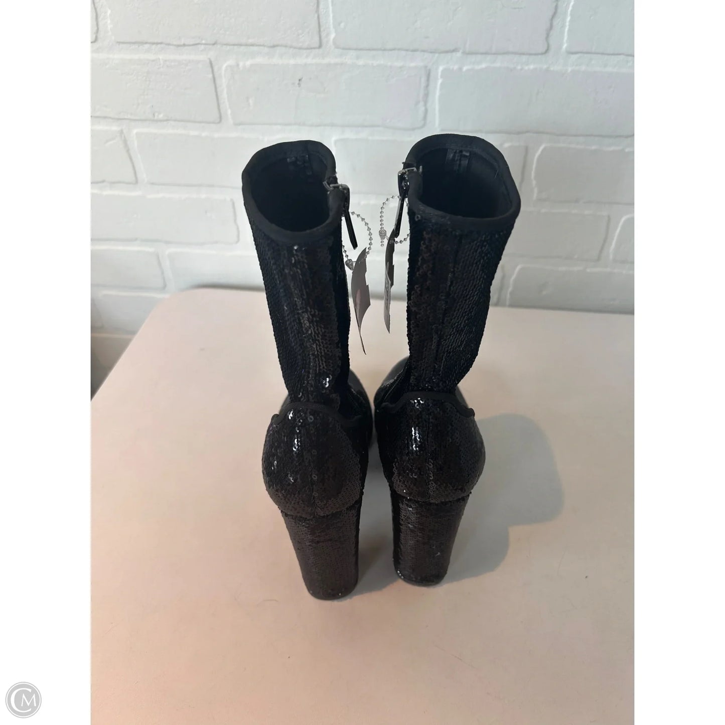 Boots Mid-calf Heels By Sam Edelman In Black, Size: 7.5