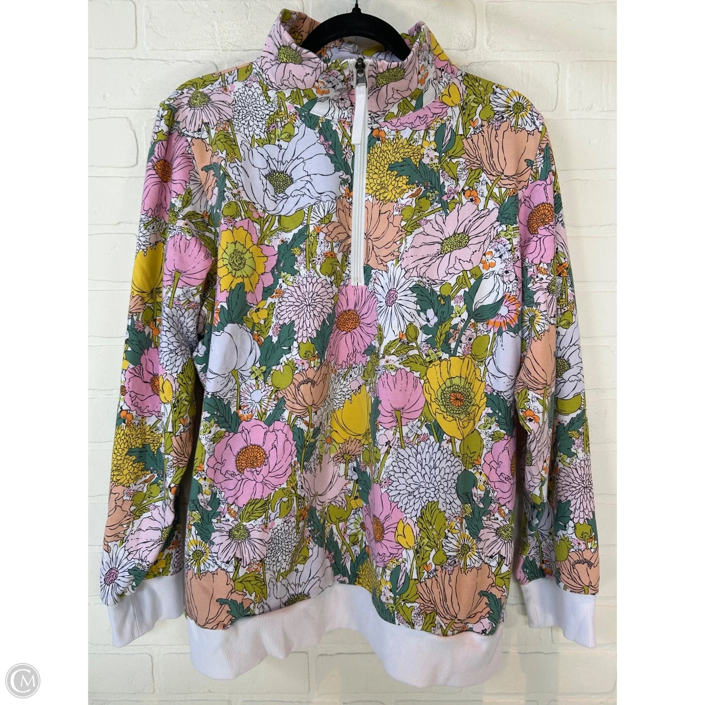 Sweatshirt Collar By Vera Bradley In Floral Print, Size: Xxl