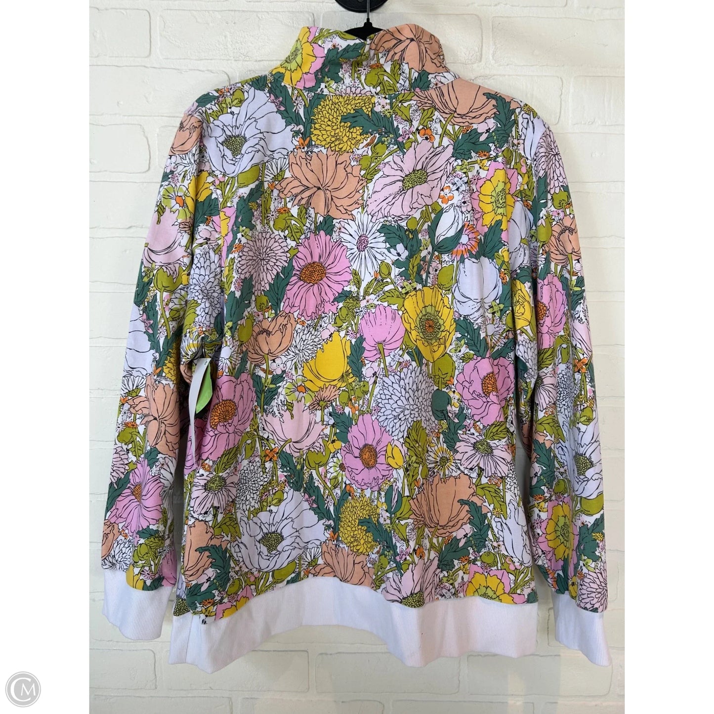 Sweatshirt Collar By Vera Bradley In Floral Print, Size: Xxl