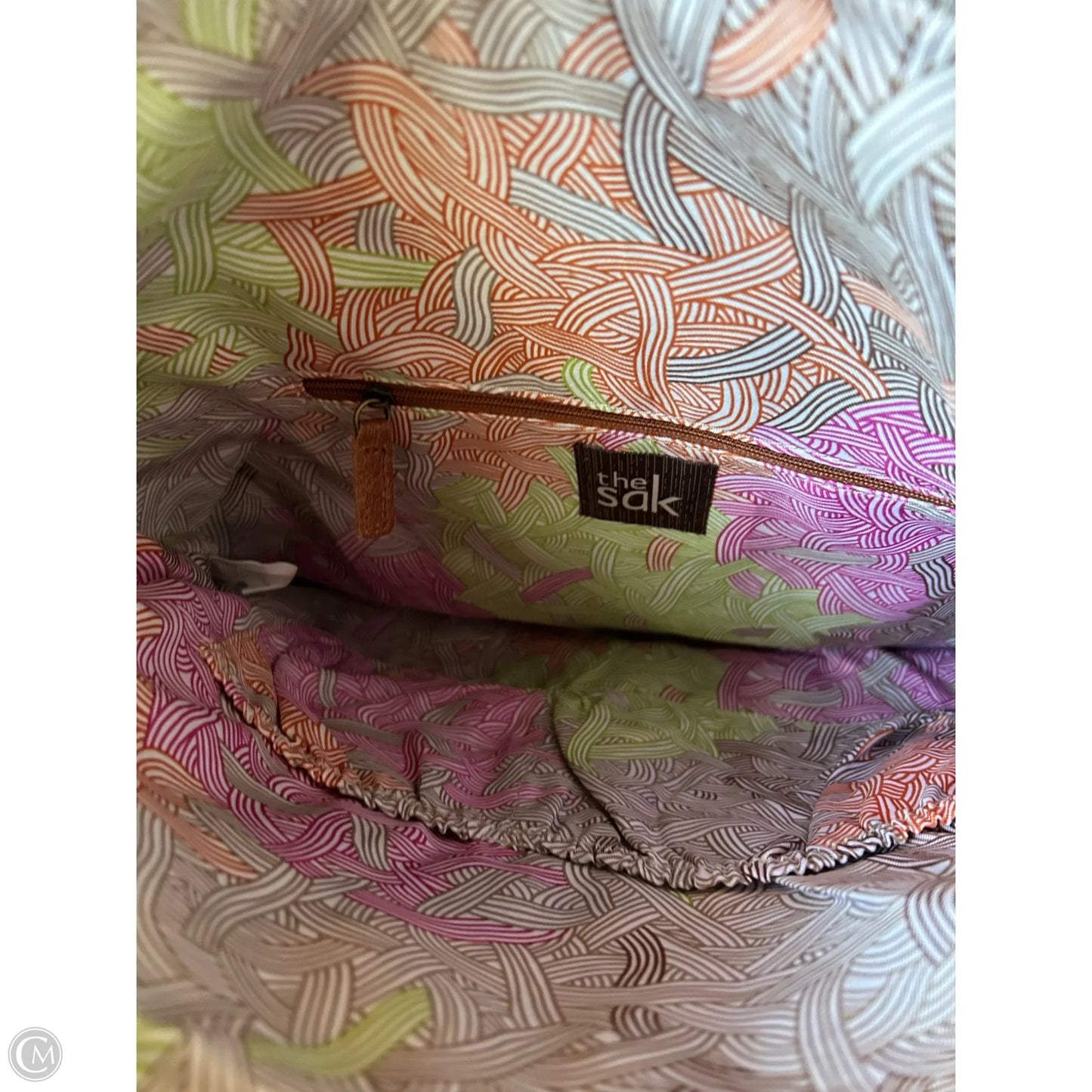 Handbag Leather By The Sak, Size: Medium