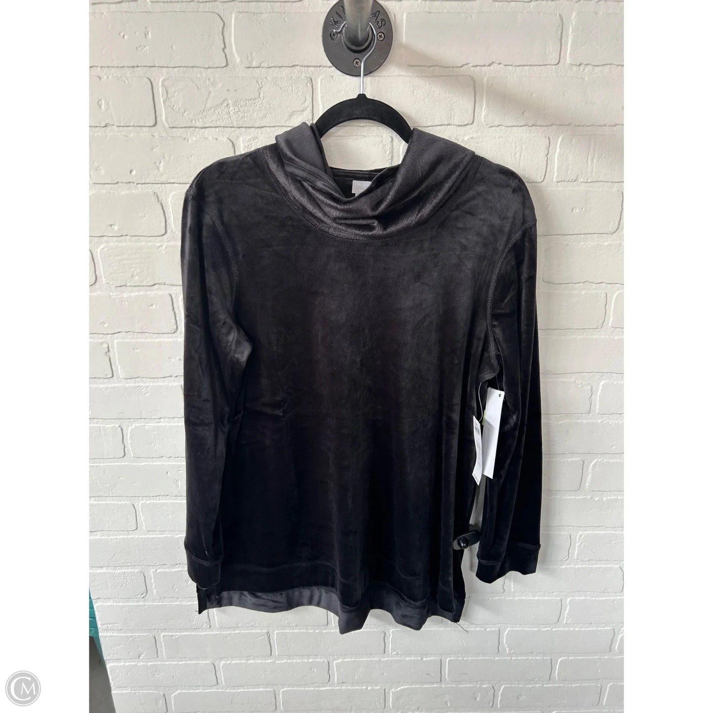 Tunic Long Sleeve By Chicos In Black, Size: M