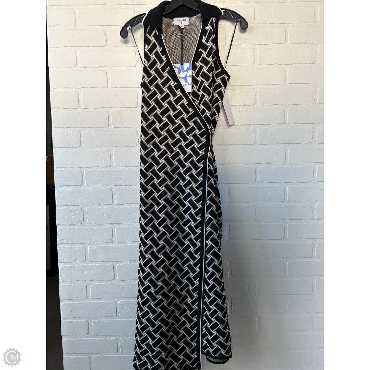 Dress Casual Midi By Target In Black & White, Size: M