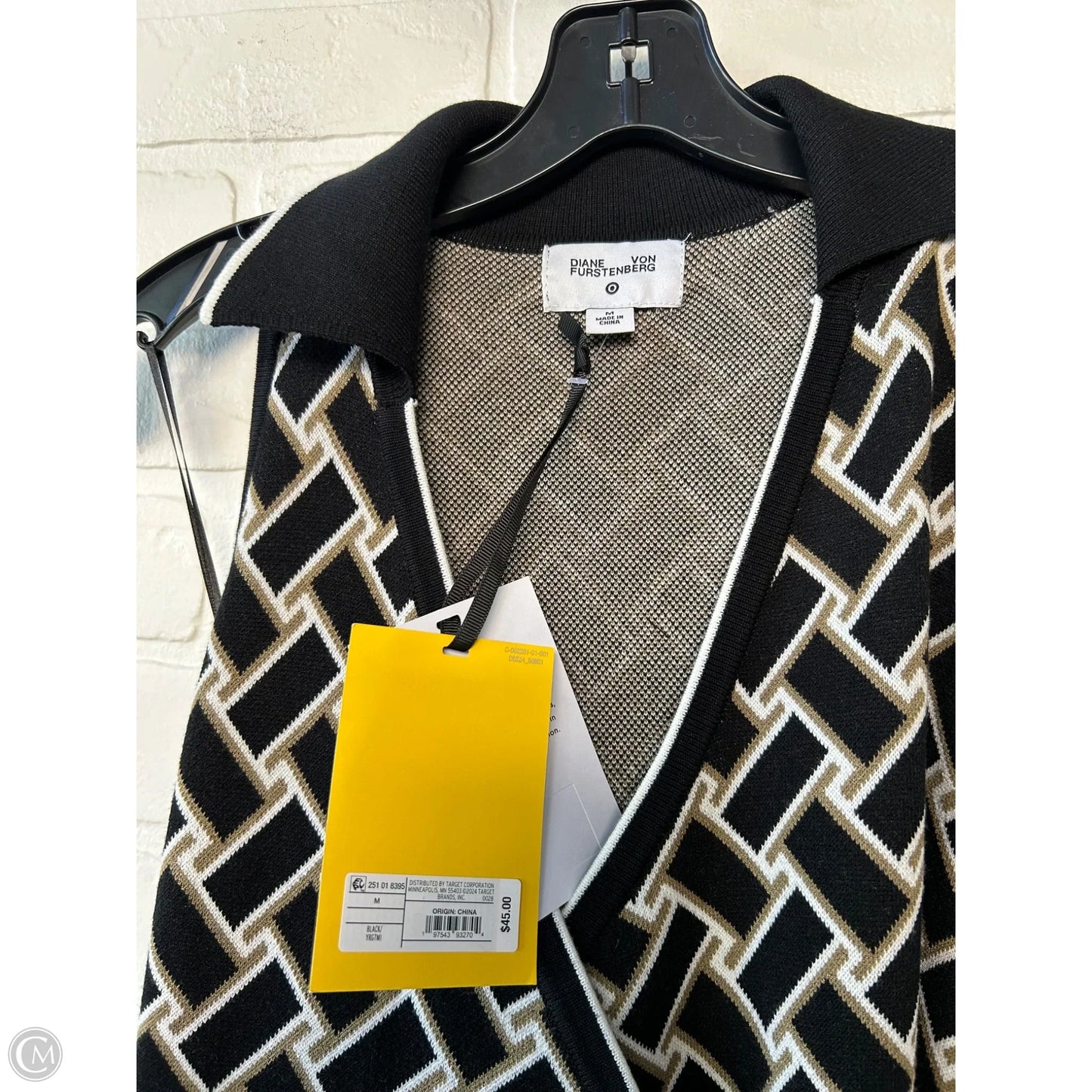 Dress Casual Midi By Target In Black & White, Size: M