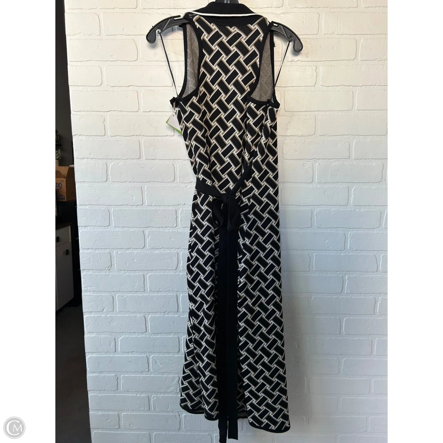Dress Casual Midi By Target In Black & White, Size: M