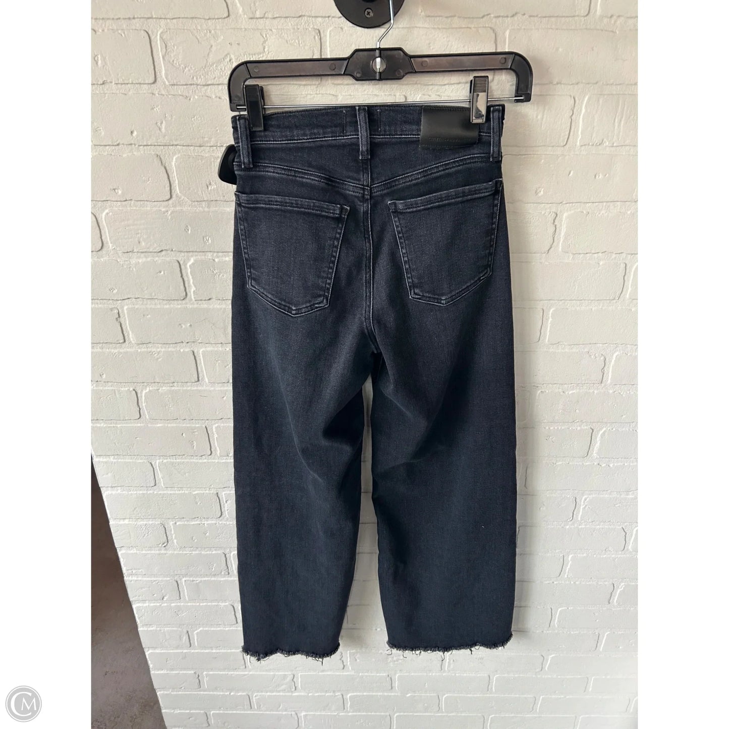 Jeans Wide Leg By Citizens Of Humanity In Black Denim, Size: 0