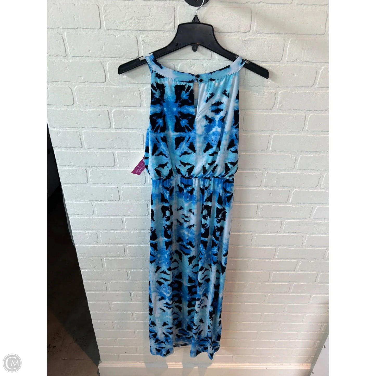 Dress Casual Maxi By Style And Company In Black & Blue, Size: Xs