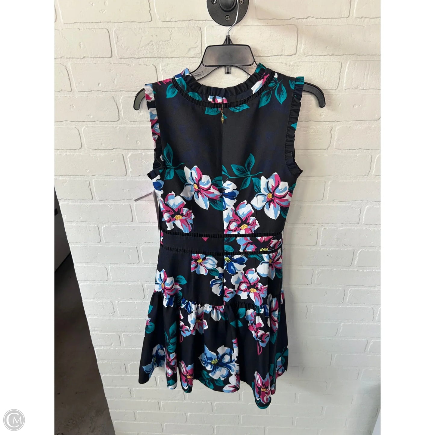 Dress Casual Midi By Draper James In Black & Blue, Size: S