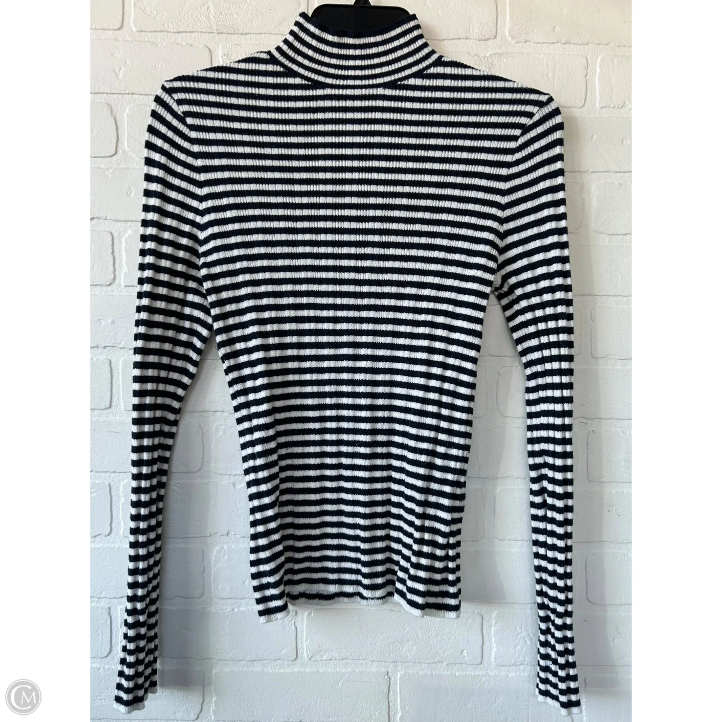 Sweater By Abercrombie And Fitch In Blue & White, Size: M