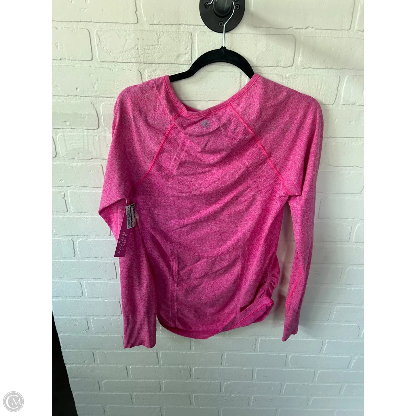 Athletic Top Long Sleeve Crewneck By Athleta In Pink, Size: M