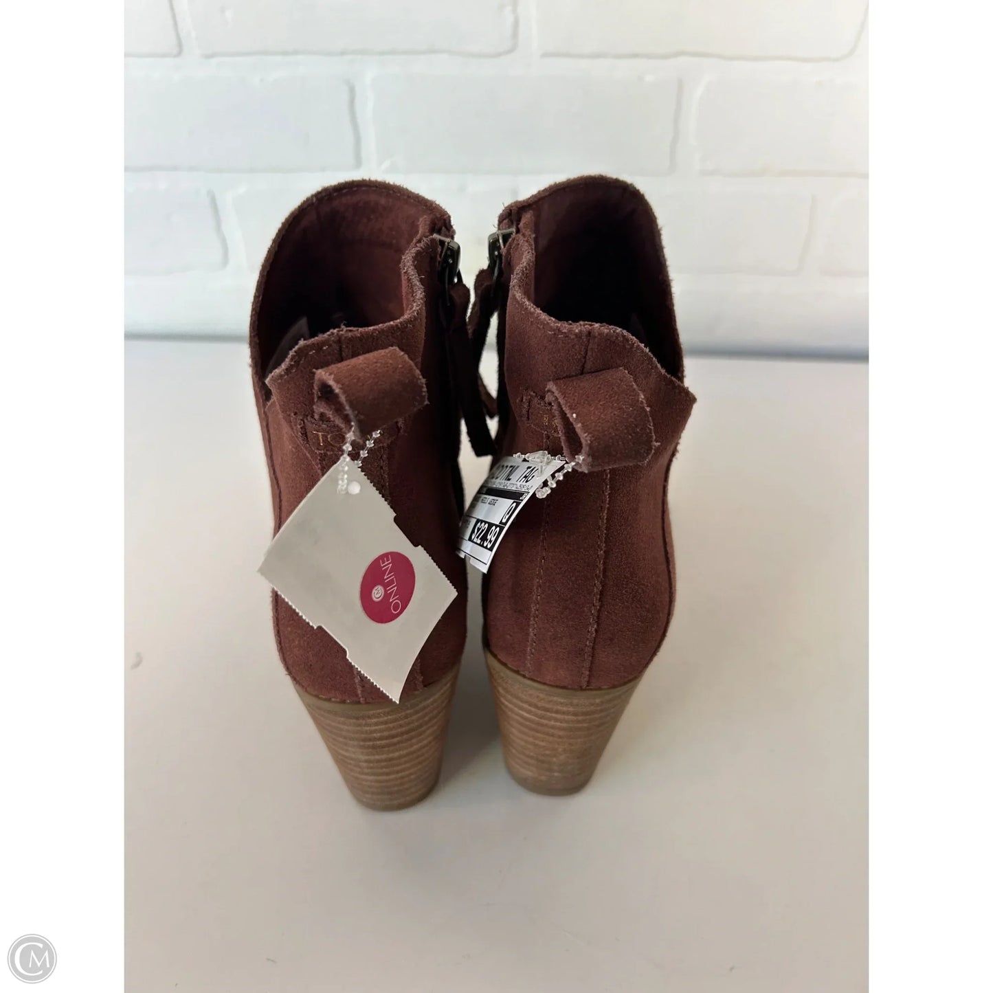 Shoes Heels Wedge By Toms In Brown, Size: 7.5
