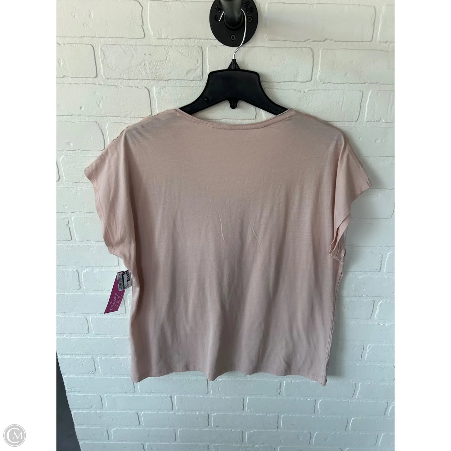 Top Short Sleeve By Chicos In Pink, Size: Xl