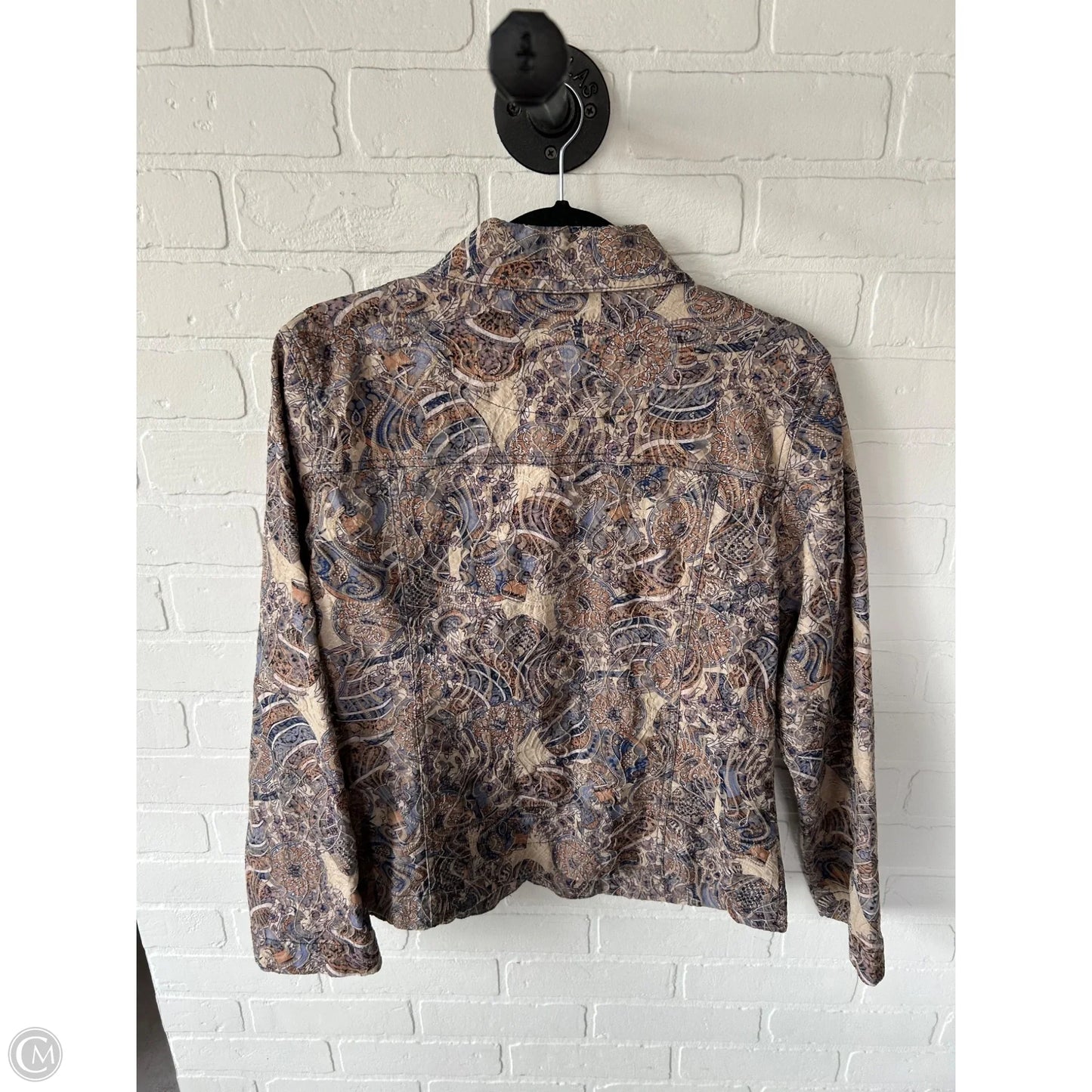Jacket Other By Clothes Mentor In Blue & Tan, Size: L