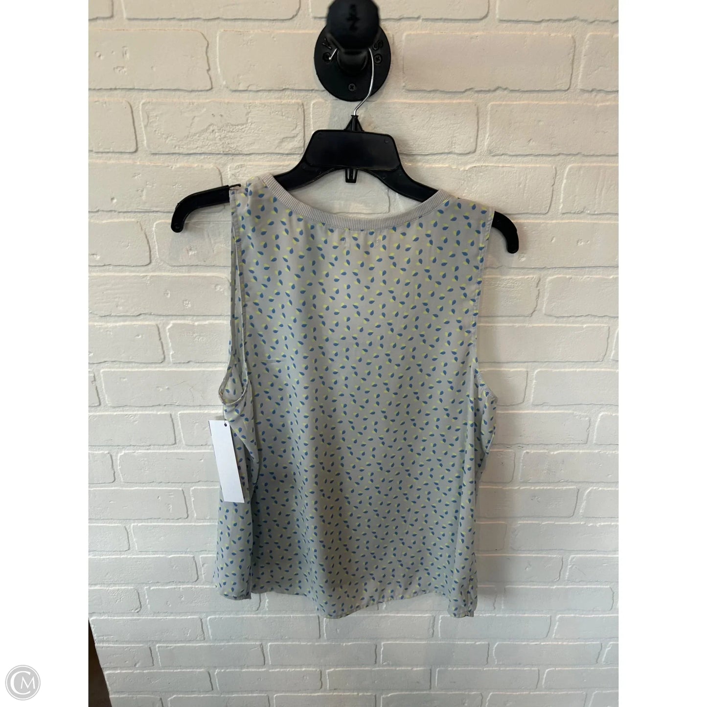 Top Sleeveless By Caslon In Grey, Size: L