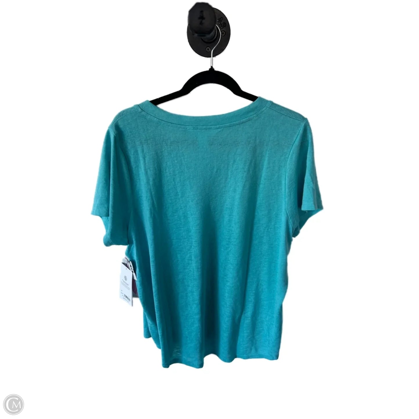 Athletic Top Short Sleeve By Athleta In Blue, Size: 1x