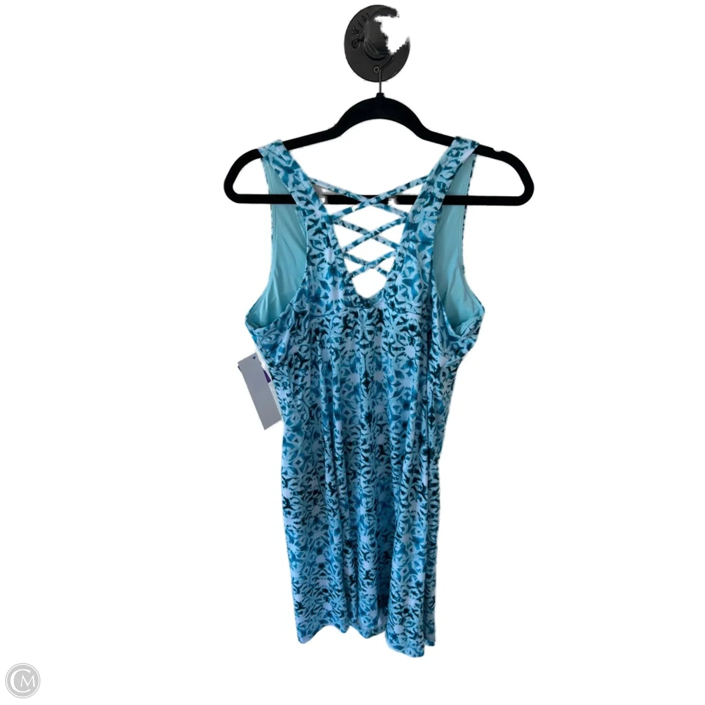 Athletic Dress By Zero Xposure In Blue & White, Size: L