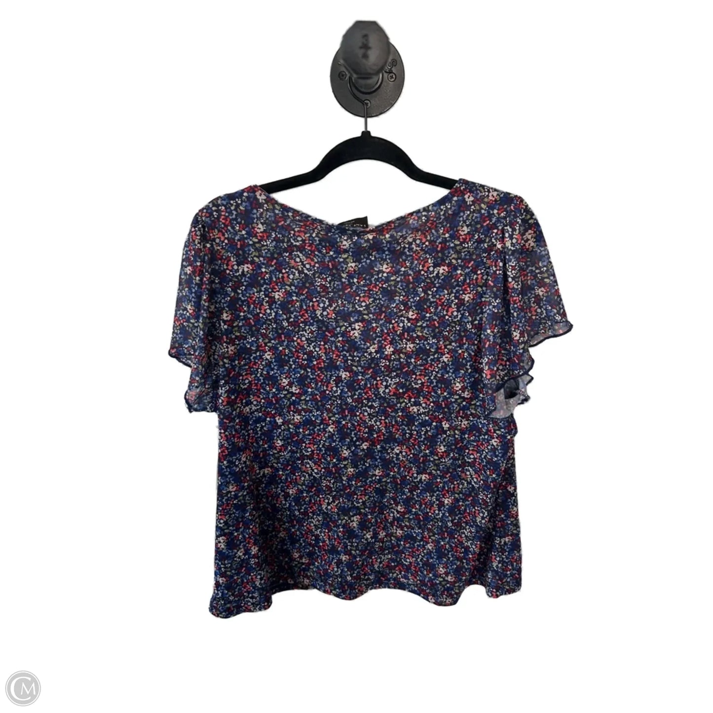 Top Short Sleeve By Lane Bryant In Blue, Size: 1x