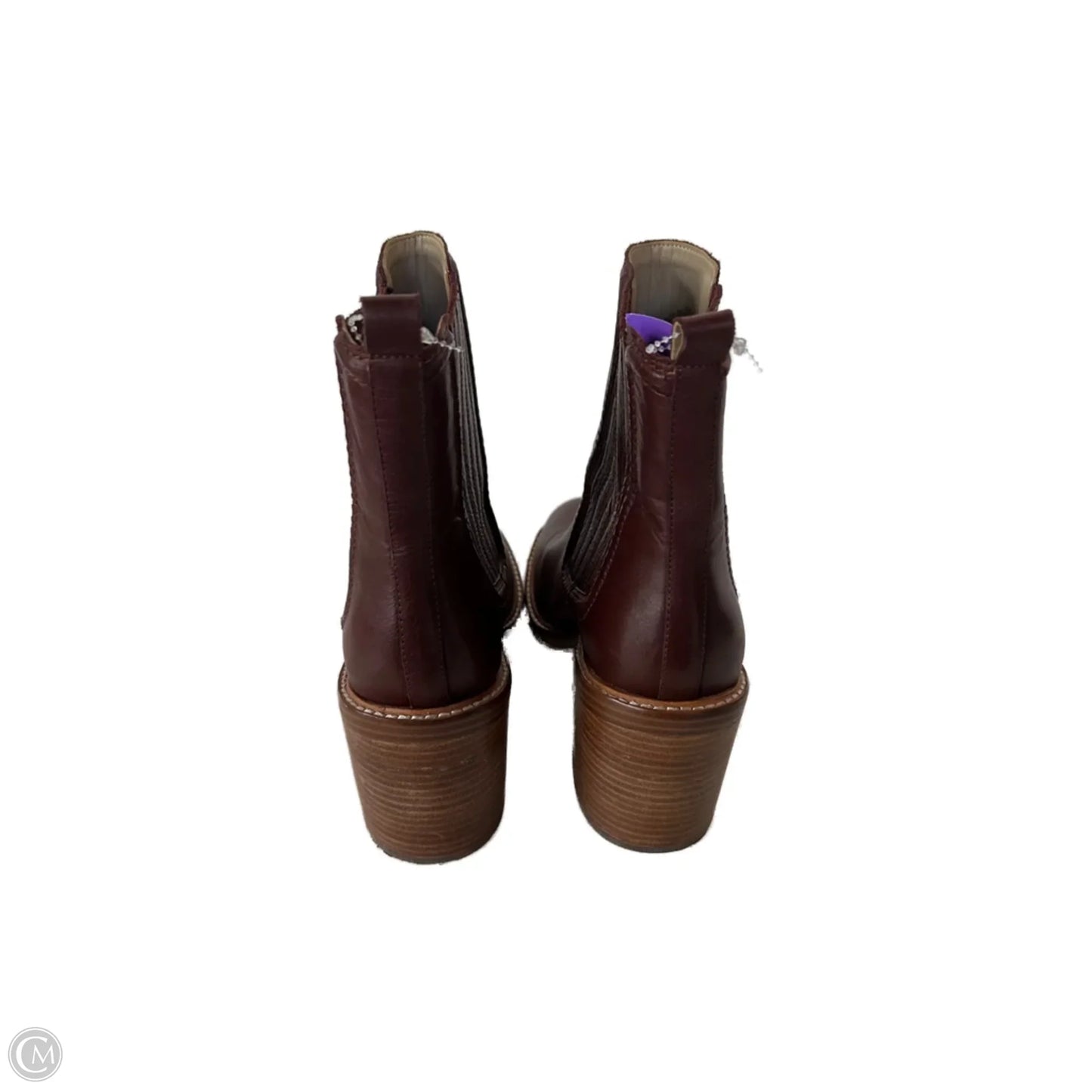 Boots Ankle Heels By Marc Fisher In Brown, Size: 9