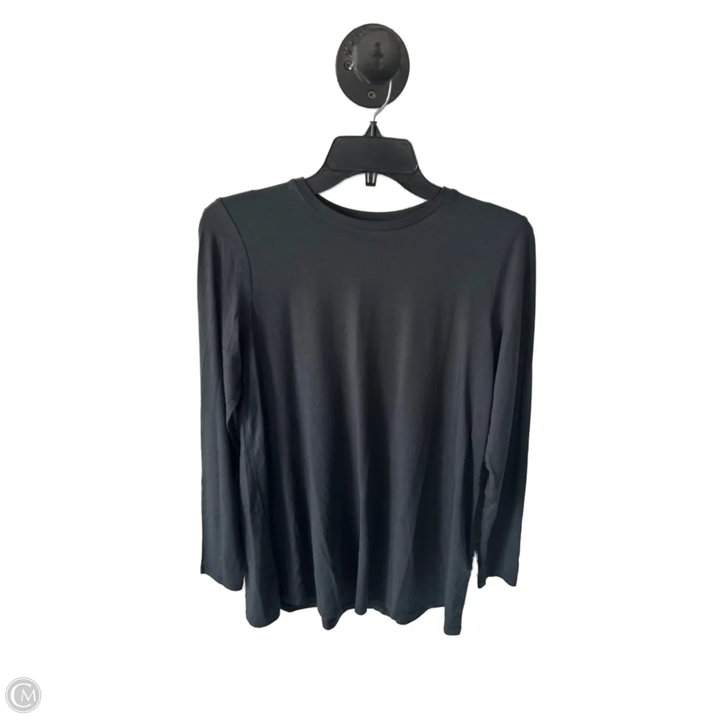 Top Long Sleeve Basic By Eileen Fisher In Grey, Size: Xs