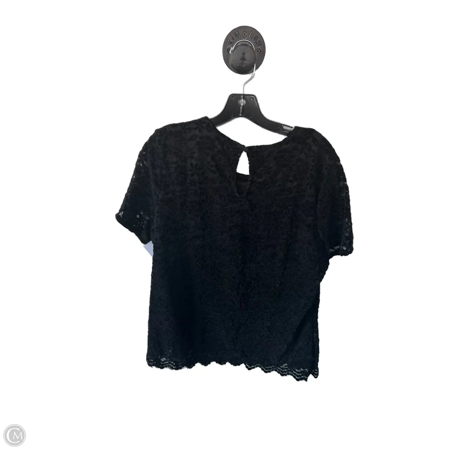 Top Short Sleeve By Clothes Mentor In Black, Size: Xxl
