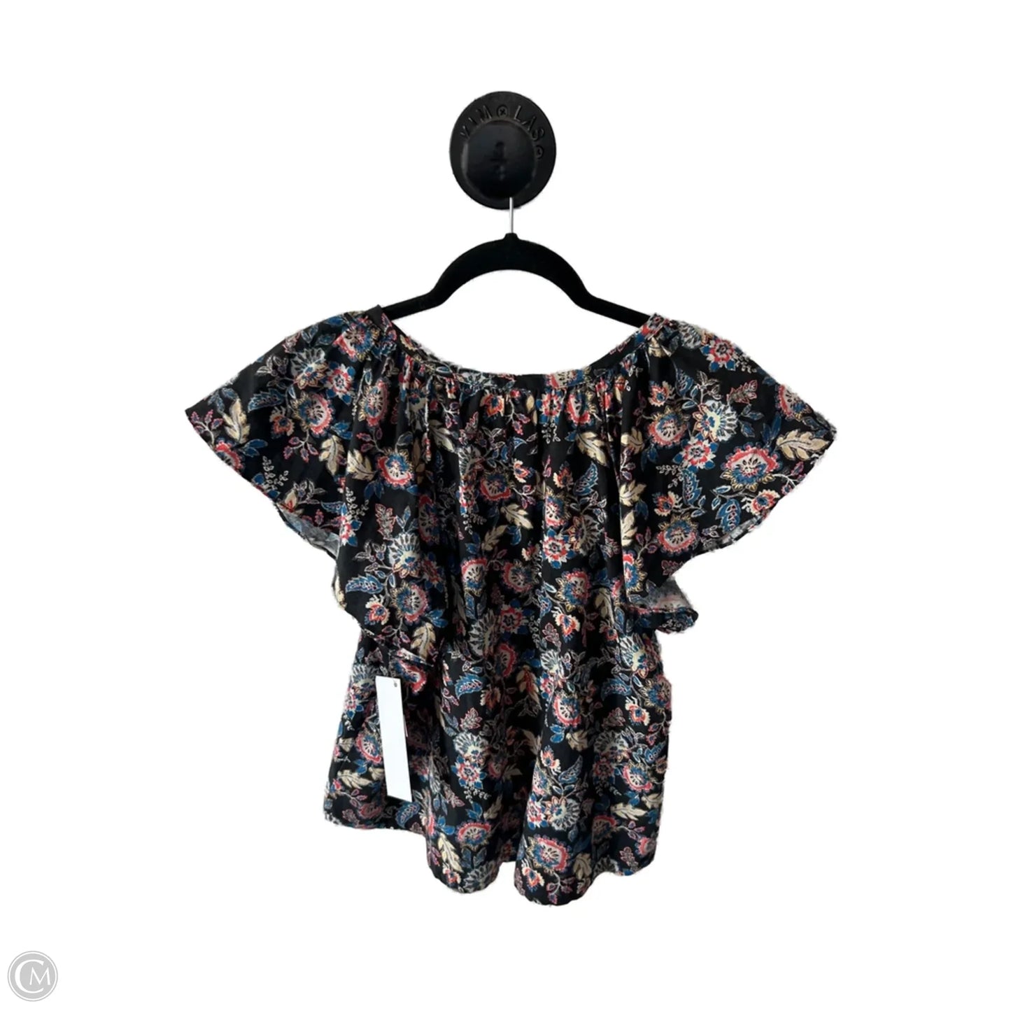 Top Short Sleeve By Clothes Mentor In Black, Size: S