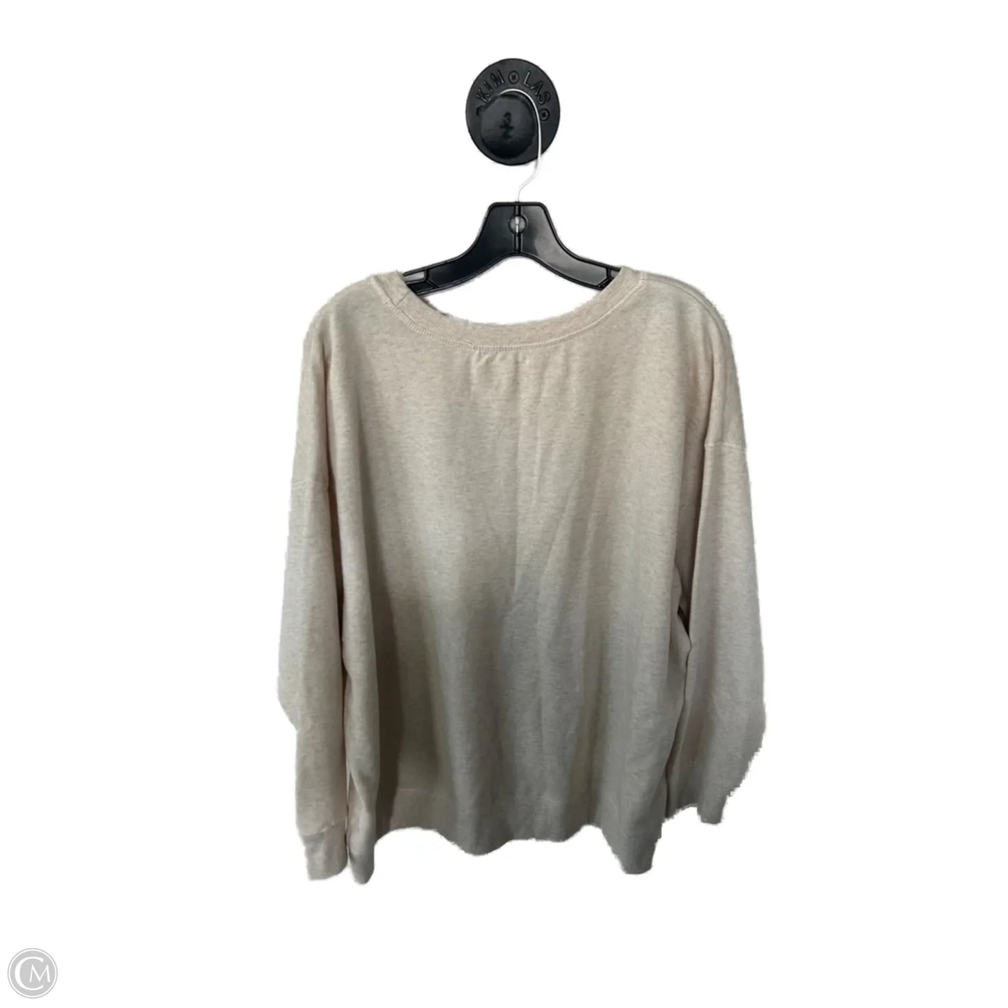 Sweatshirt Crewneck By Maurices In Cream, Size: 2x