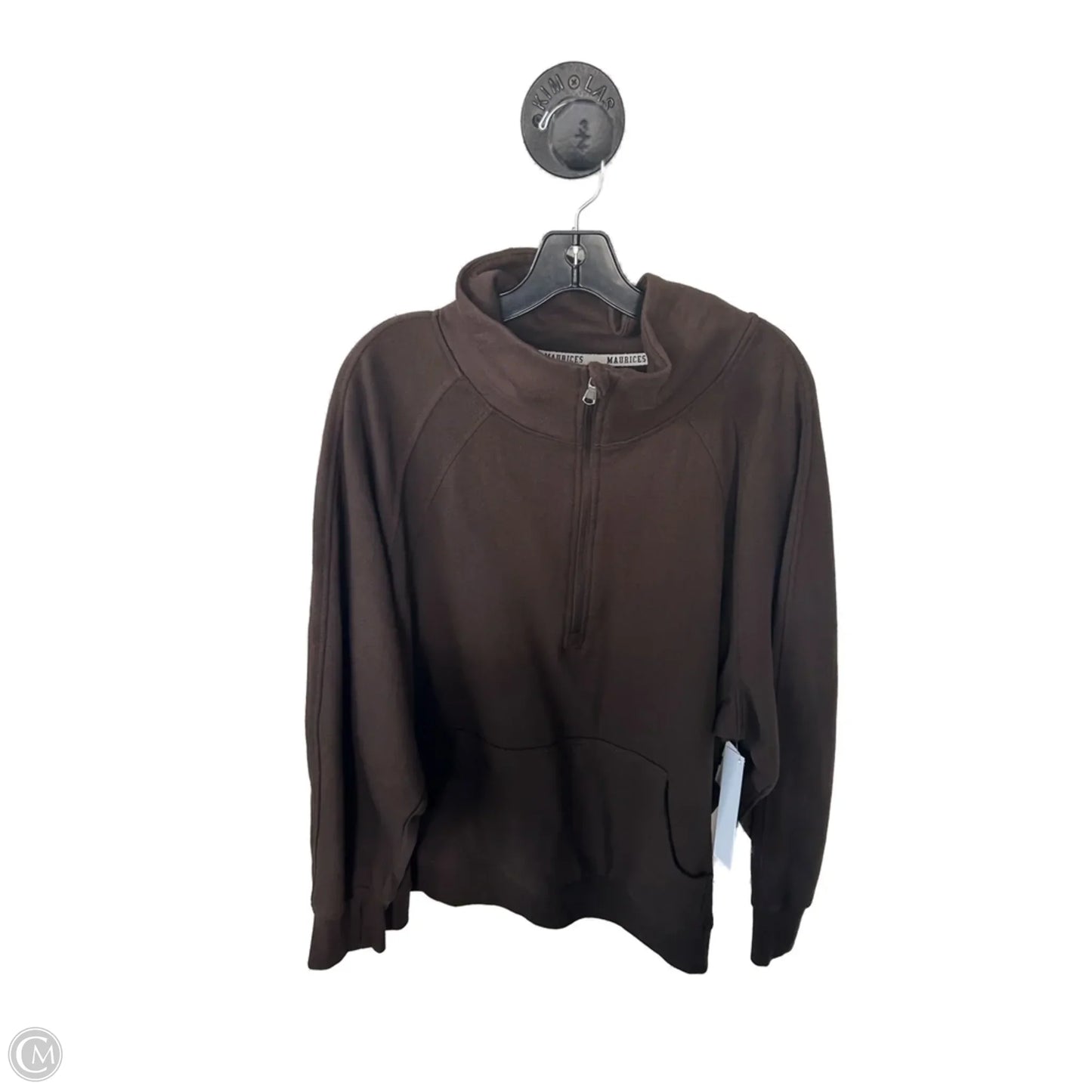 Sweatshirt Collar By Maurices In Brown, Size: 2x