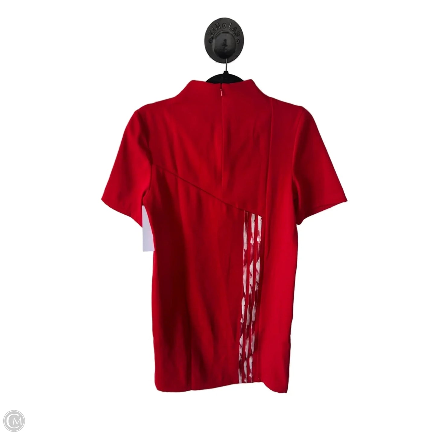 Athletic Dress By Adidas In Red & White, Size: S
