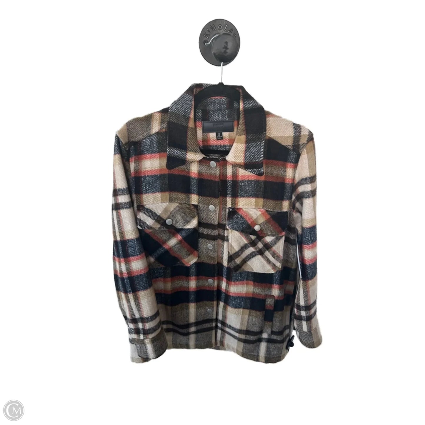Jacket Shirt By Blanknyc In Black & Tan, Size: S
