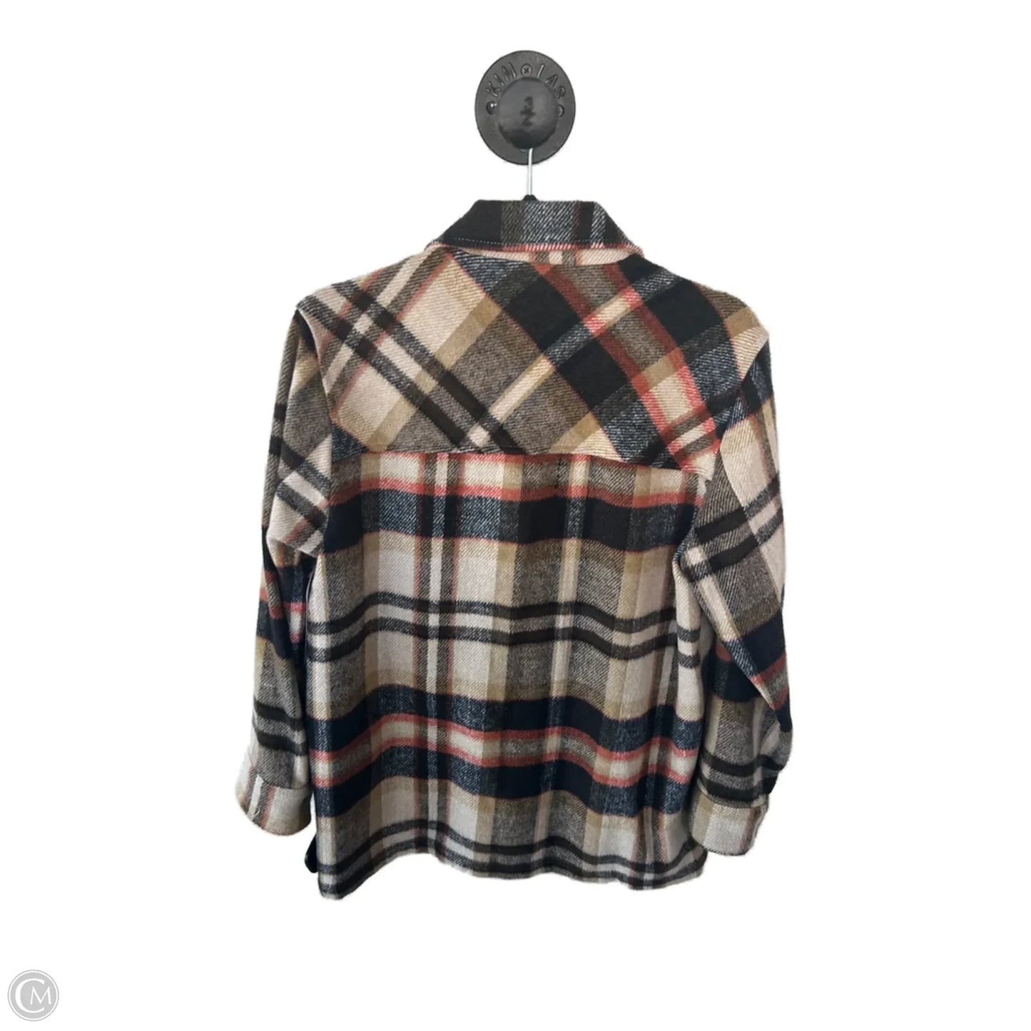 Jacket Shirt By Blanknyc In Black & Tan, Size: S