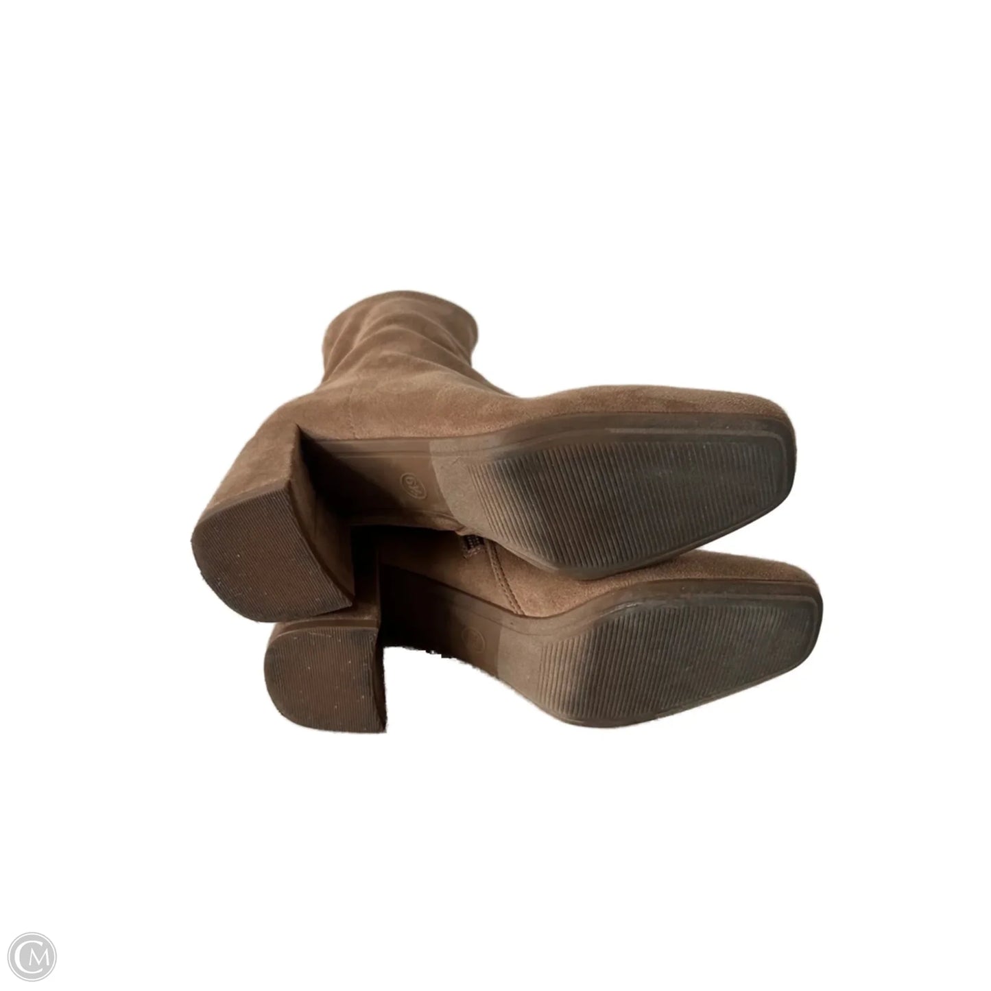 Boots Mid-calf Heels By A New Day In Tan, Size: 6.5