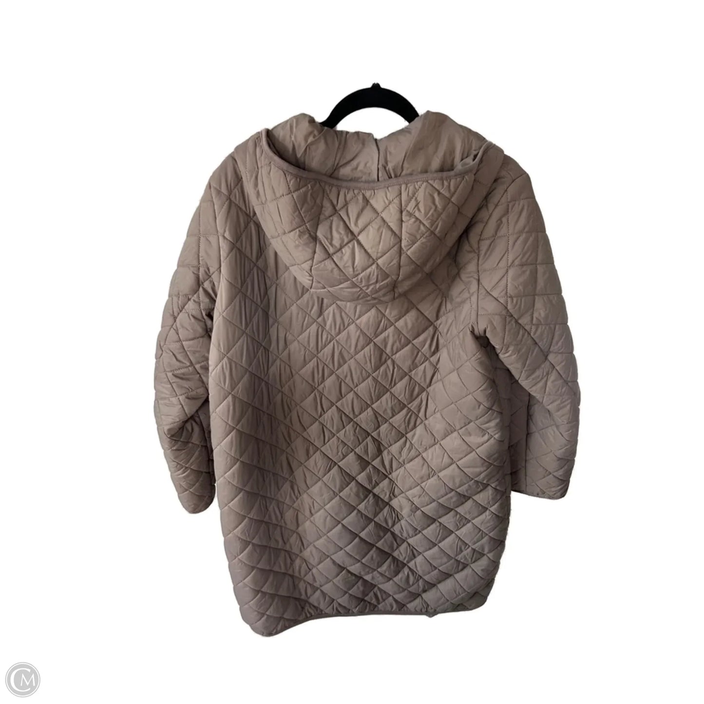 Coat Puffer & Quilted By Ellen Tracy In Brown, Size: L