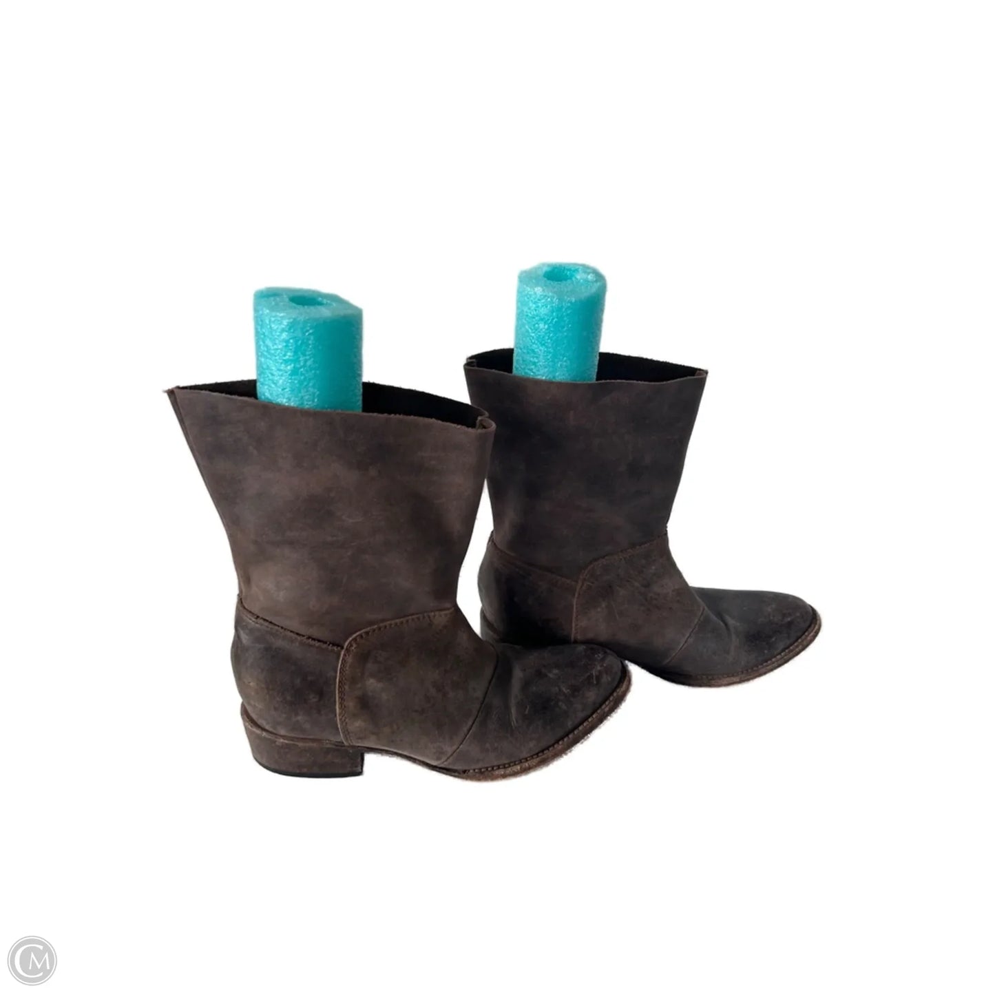 Boots Mid-calf Flats By Freebird In Brown, Size: 8