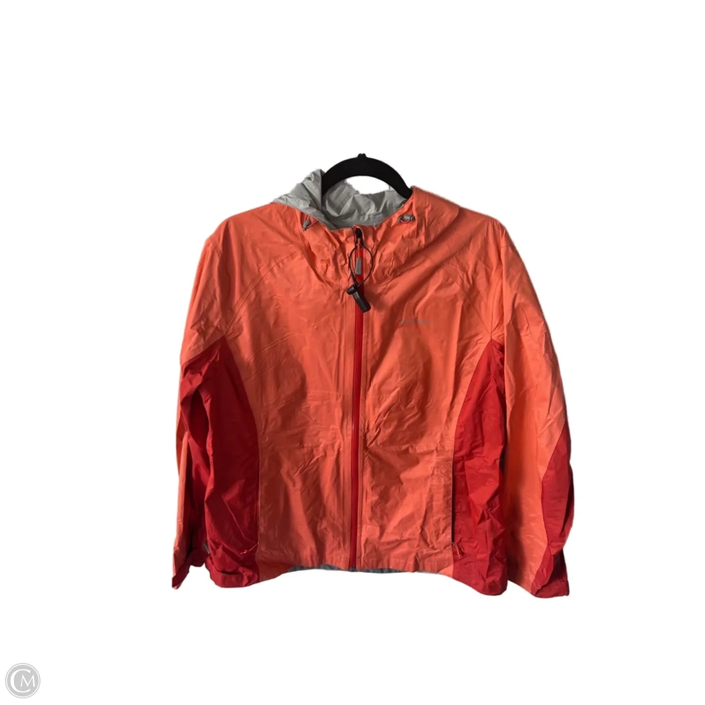 Jacket Windbreaker By Eddie Bauer In Orange, Size: Xl