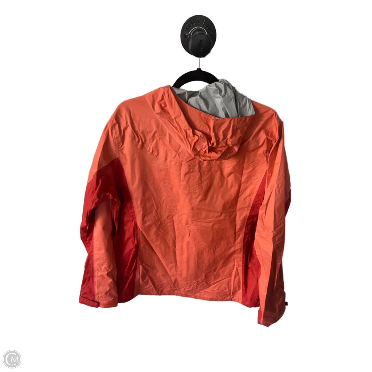 Jacket Windbreaker By Eddie Bauer In Orange, Size: Xl