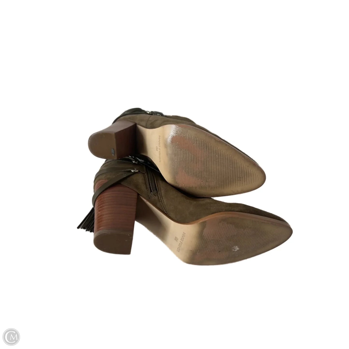 Boots Ankle Heels By Marc Fisher In Green, Size: 9