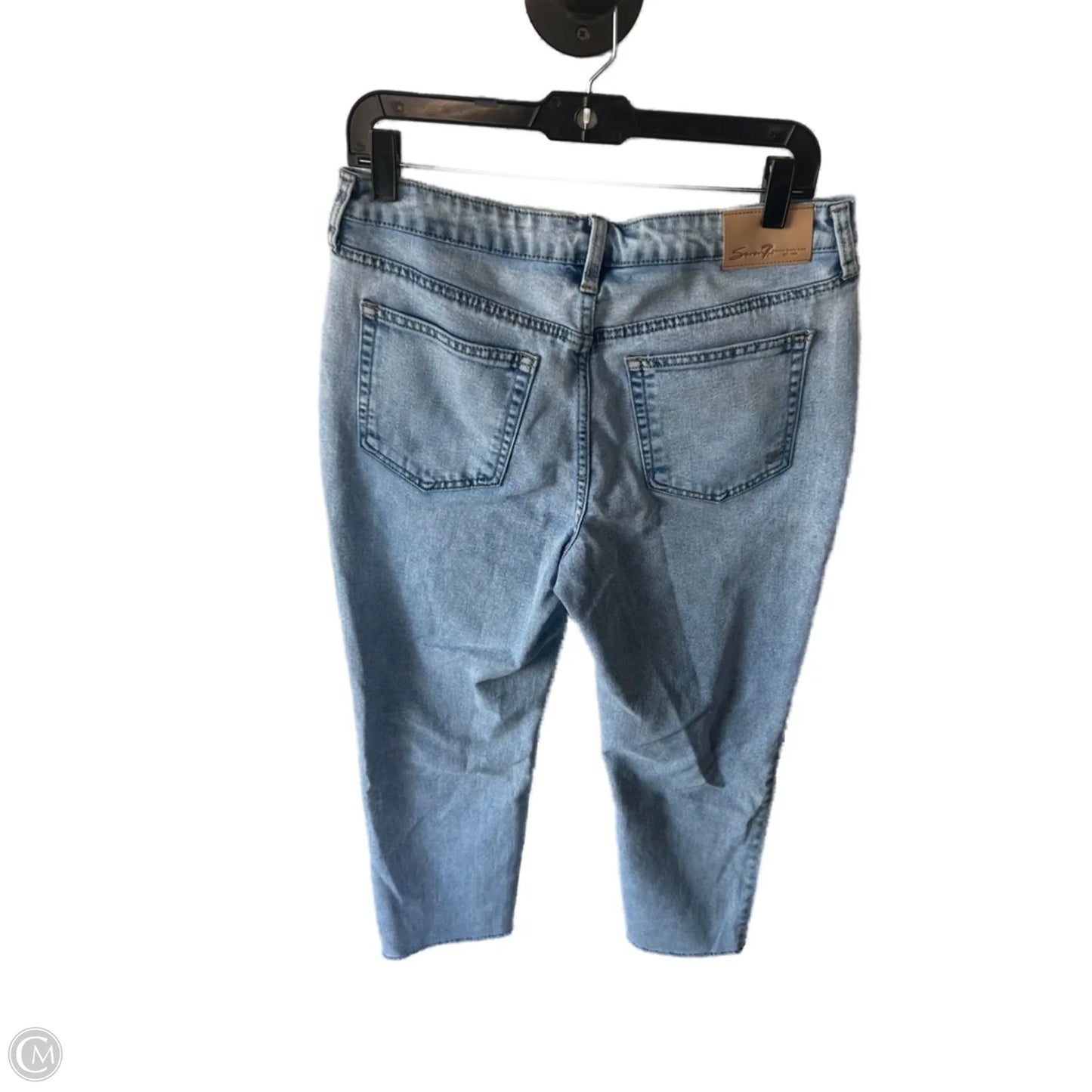 Jeans Straight By Seven 7 In Blue Denim, Size: 6