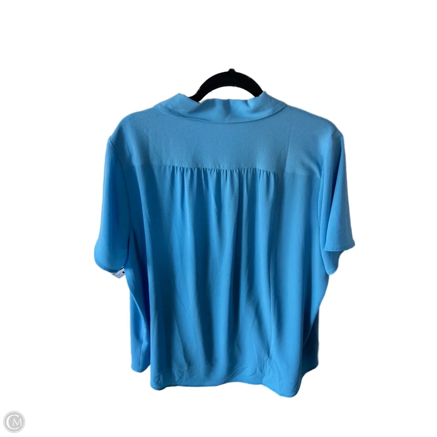 Top Short Sleeve By Vince Camuto In Blue, Size: 2x