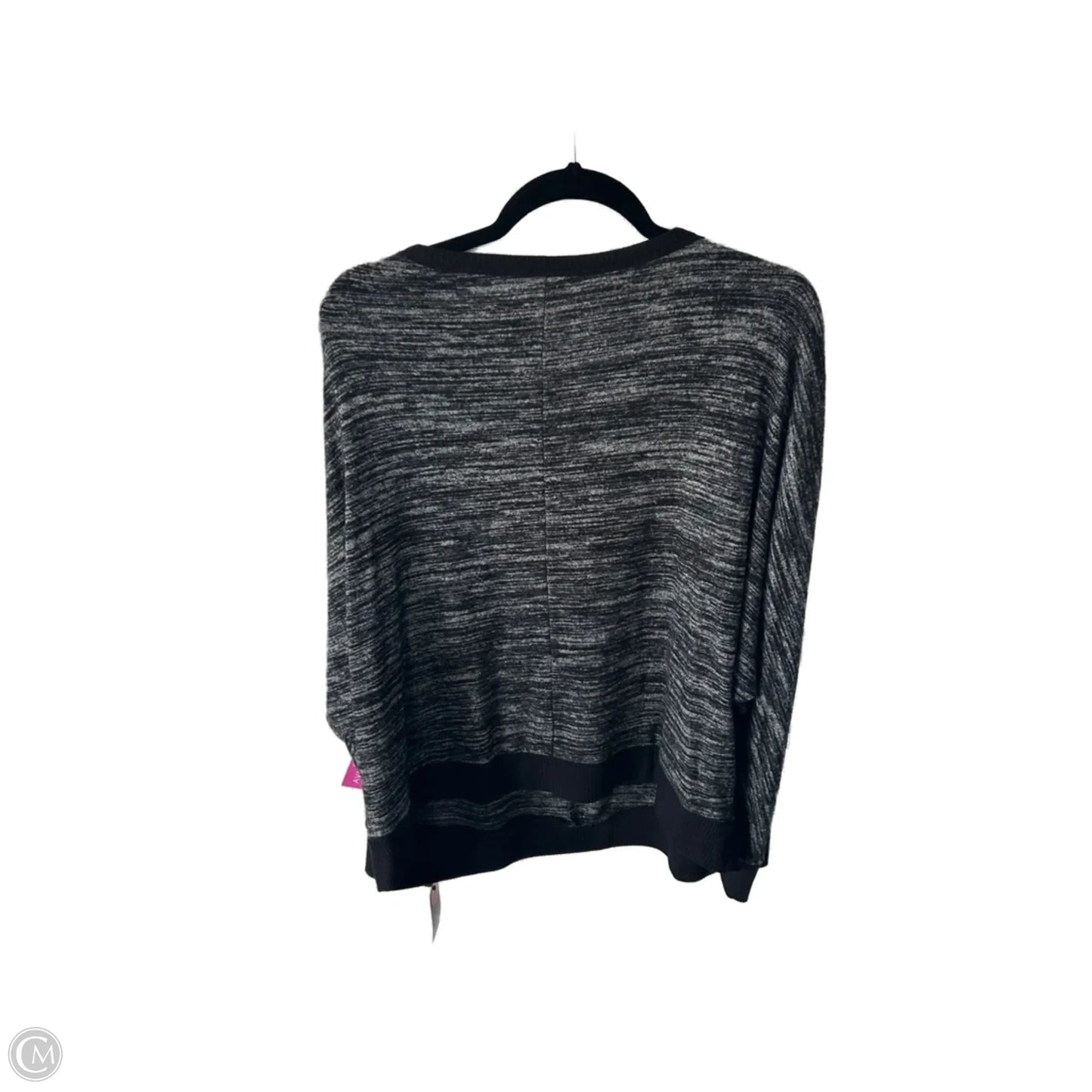 Sweater By Ana In Black & Grey, Size: Xxl