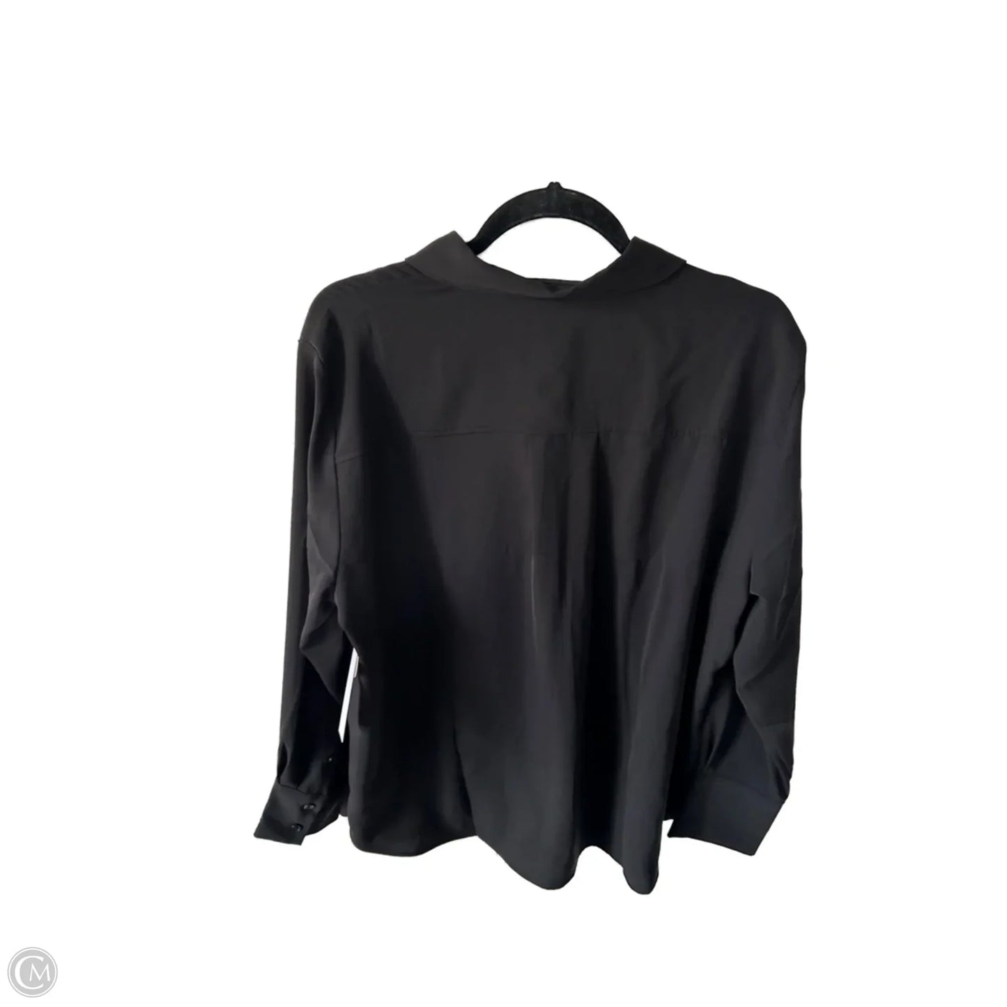 Blouse Long Sleeve By H&m In Black, Size: L