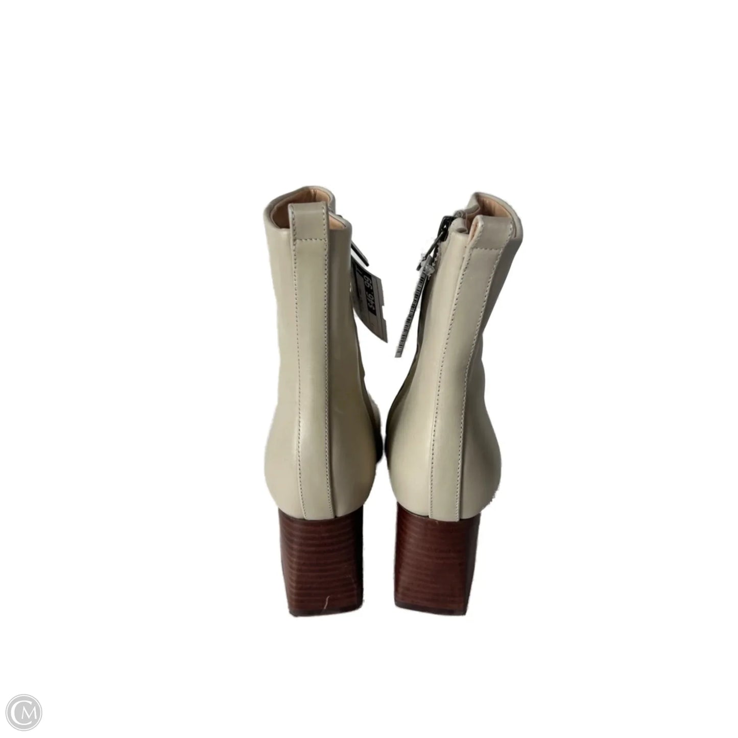 Boots Mid-calf Heels By Marc Fisher In Cream, Size: 7