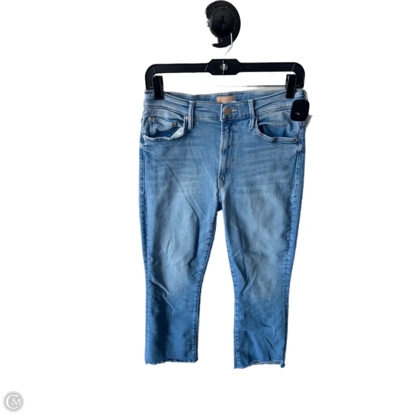 Jeans Cropped By Mother In Blue Denim, Size: 8